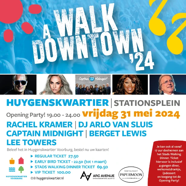 a walk down town poster vrijdag